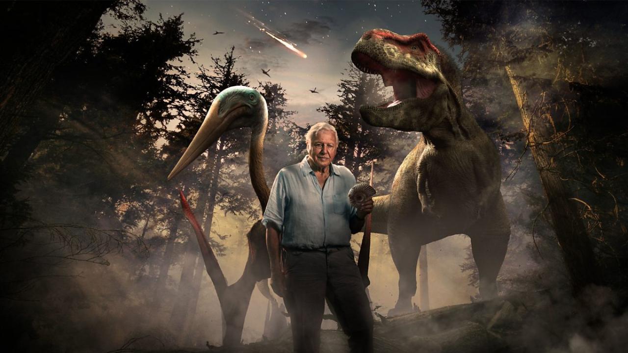 Attenborough a obří dinosaurus